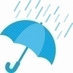 生憎の雨・・・